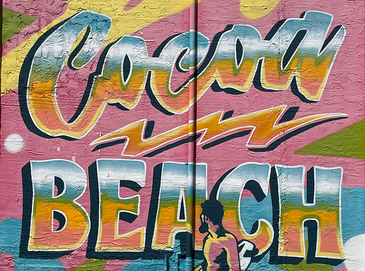 Chiropractic Cocoa Beach FL Chalk Mural