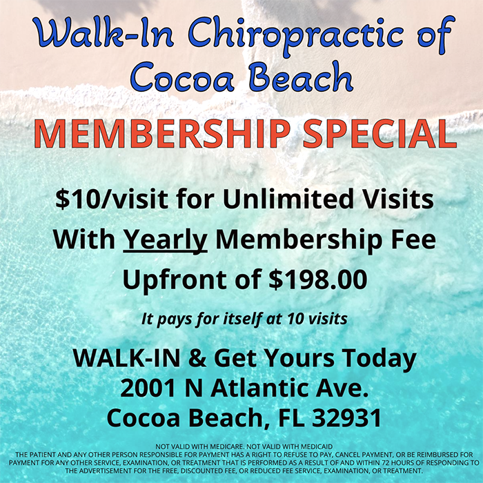 Chiropractic Cocoa Beach FL September Membership